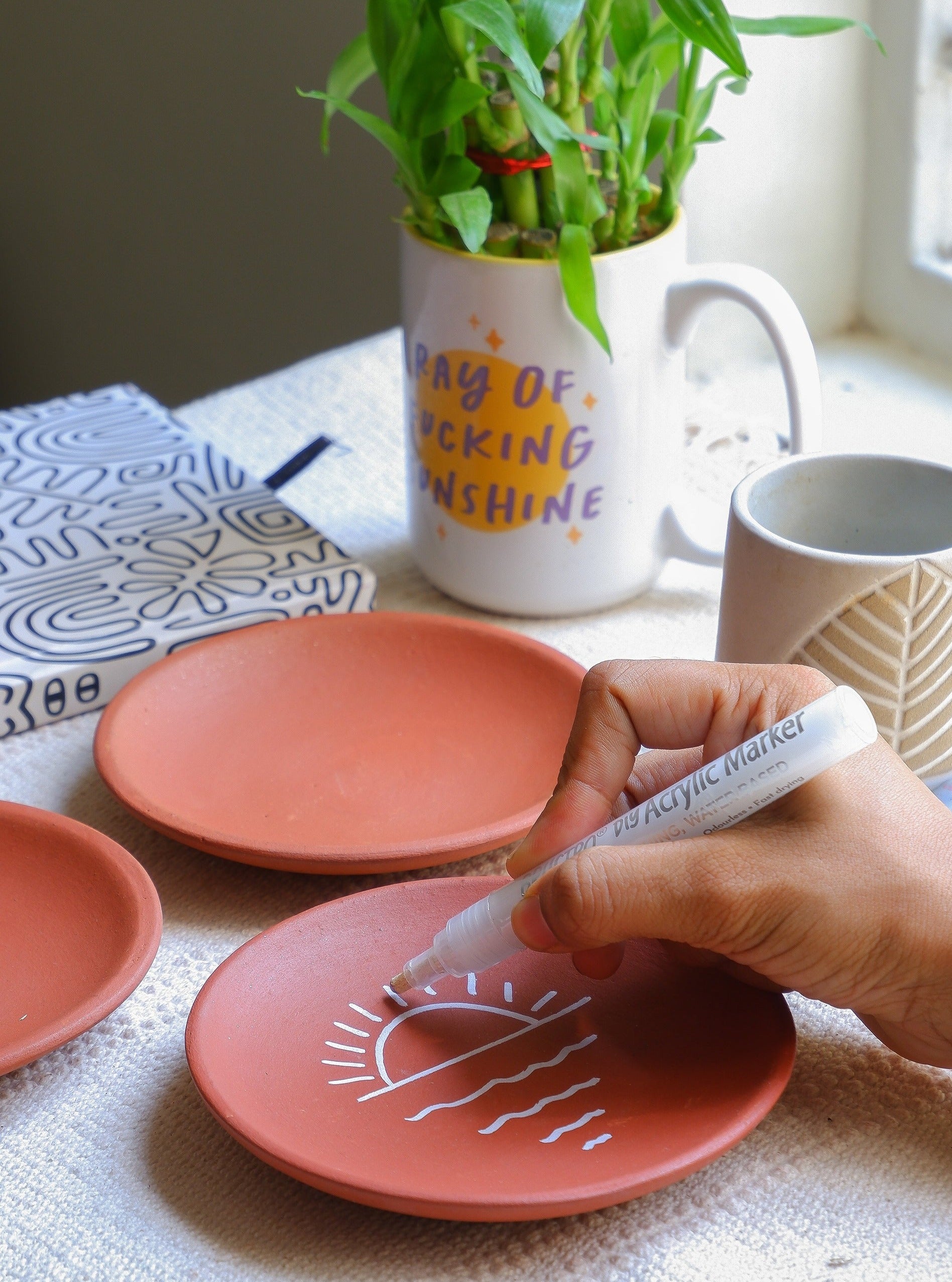 get creative with our DIY terracotta wall plates