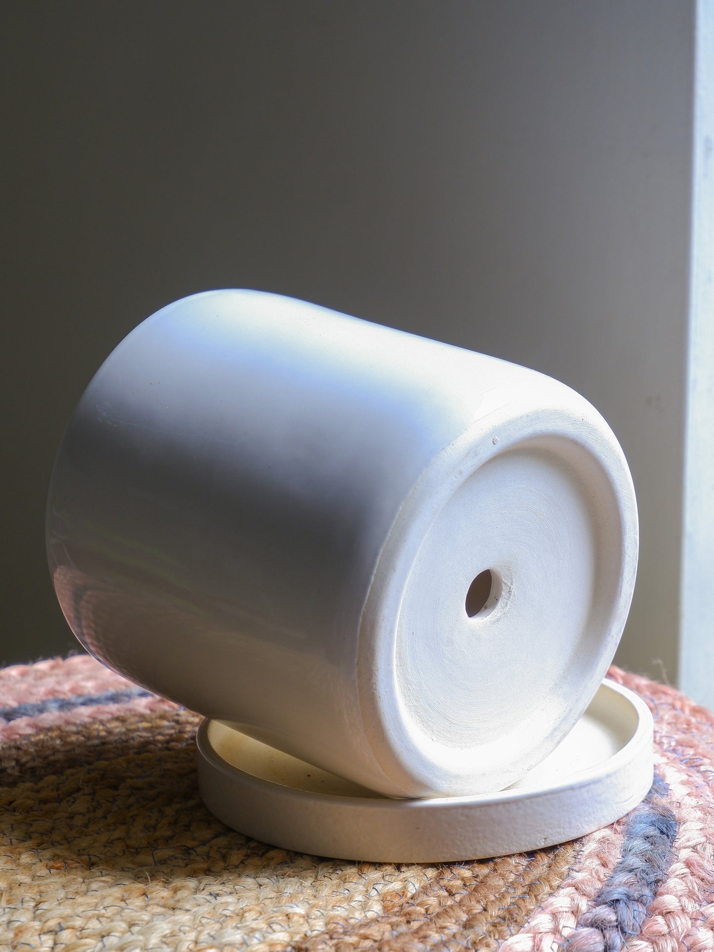 Vanilla 6" Almond Ceramic Planter