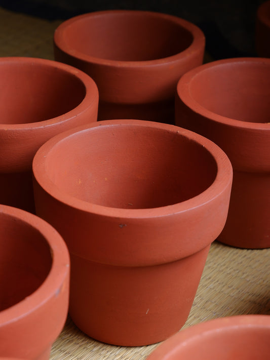 Birch Terracotta Planter 4.5"- set of 4