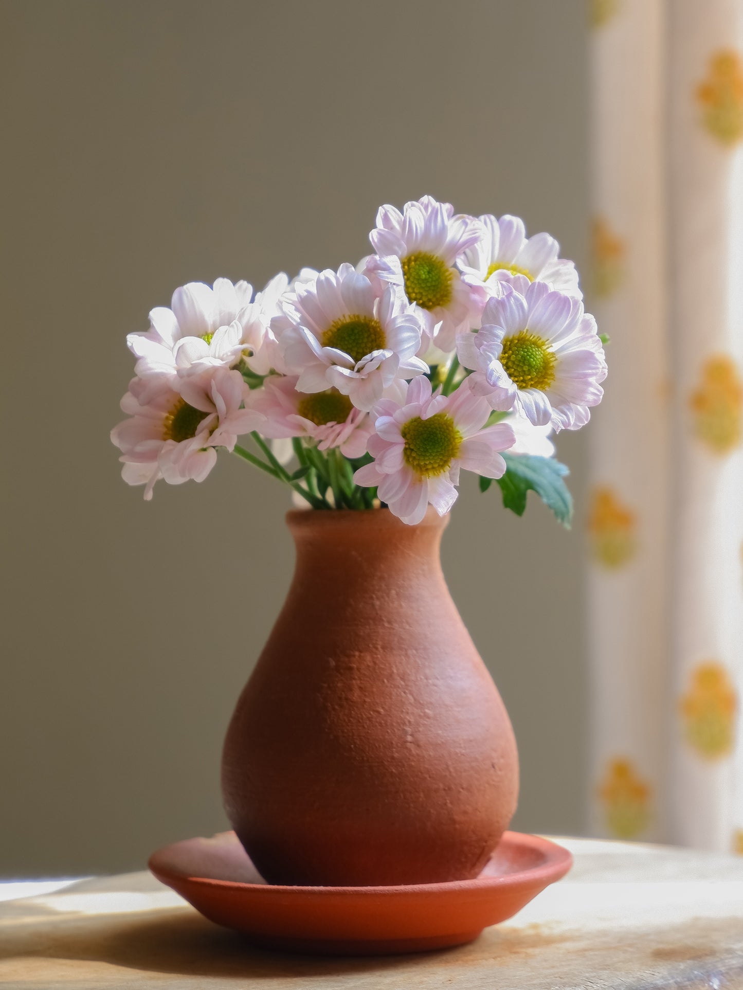 Tiny Terracotta Bud Vases- Set of 3