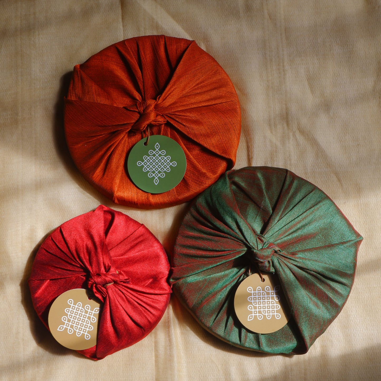Black Kolam Wall Plates 6"- Set of 3- Seconds Sale