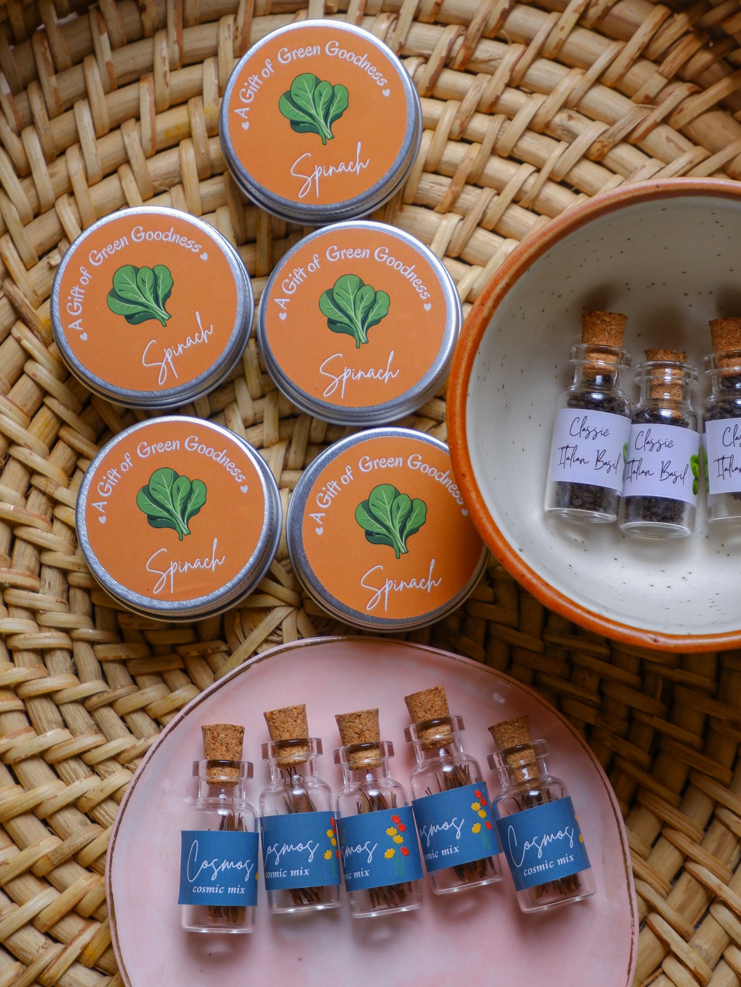seed tins and seed vials for eco friendly sustainable return gifts in India. 