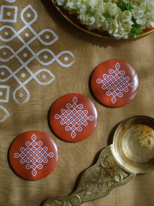 Ananta Kolam Fridge Magnet- Single Piece