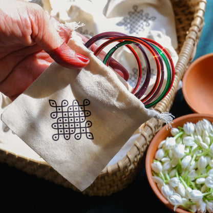 Kolam Cotton Pouches- Return Gifts