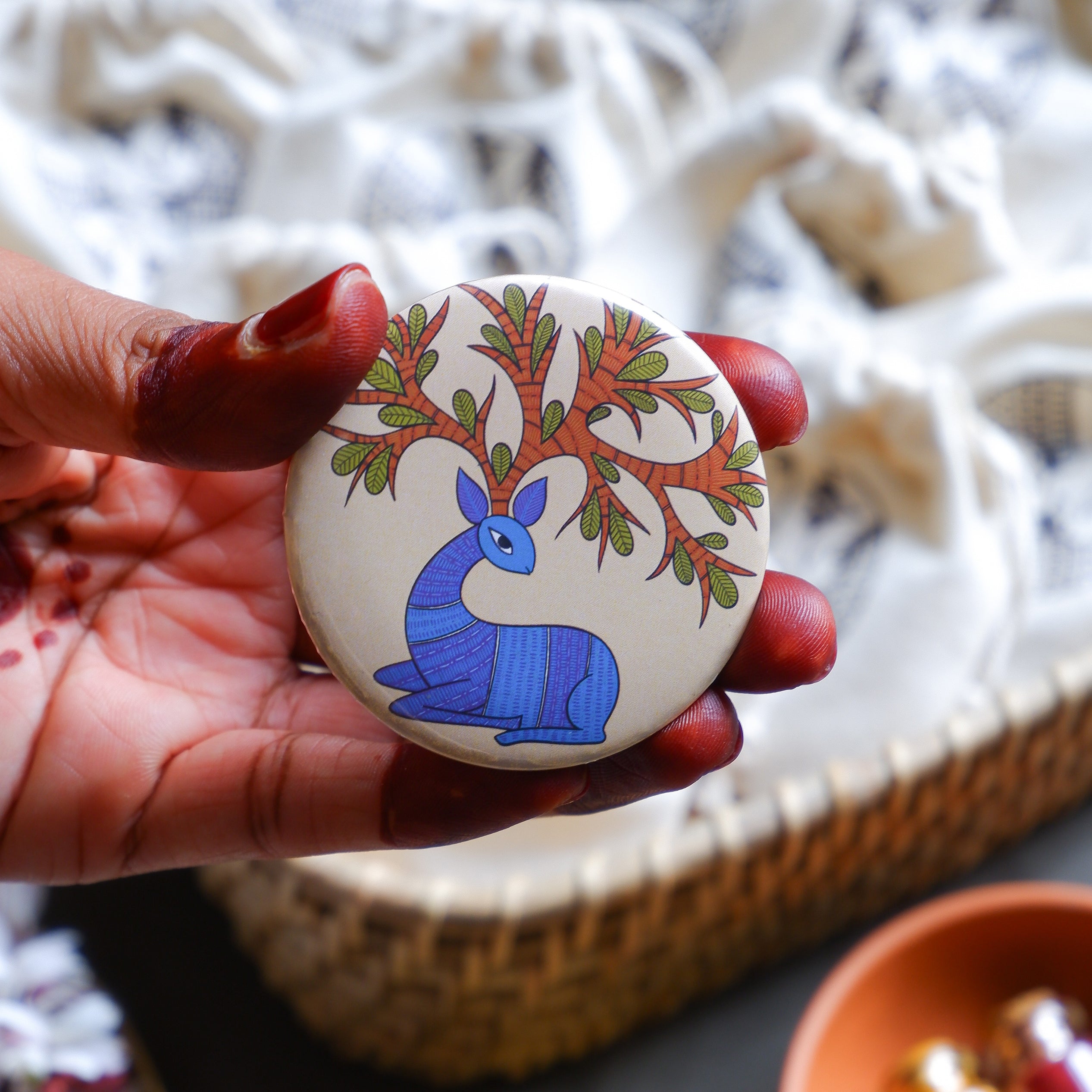 Traditional Indian Art Fridge Magnets | Madhubani, Gond & Pichwai