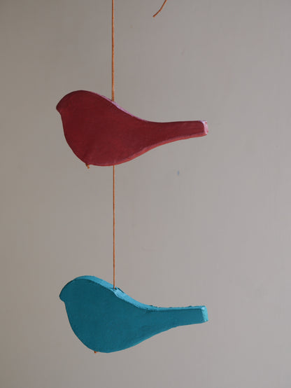 Handmade Terracotta Bird Set 2