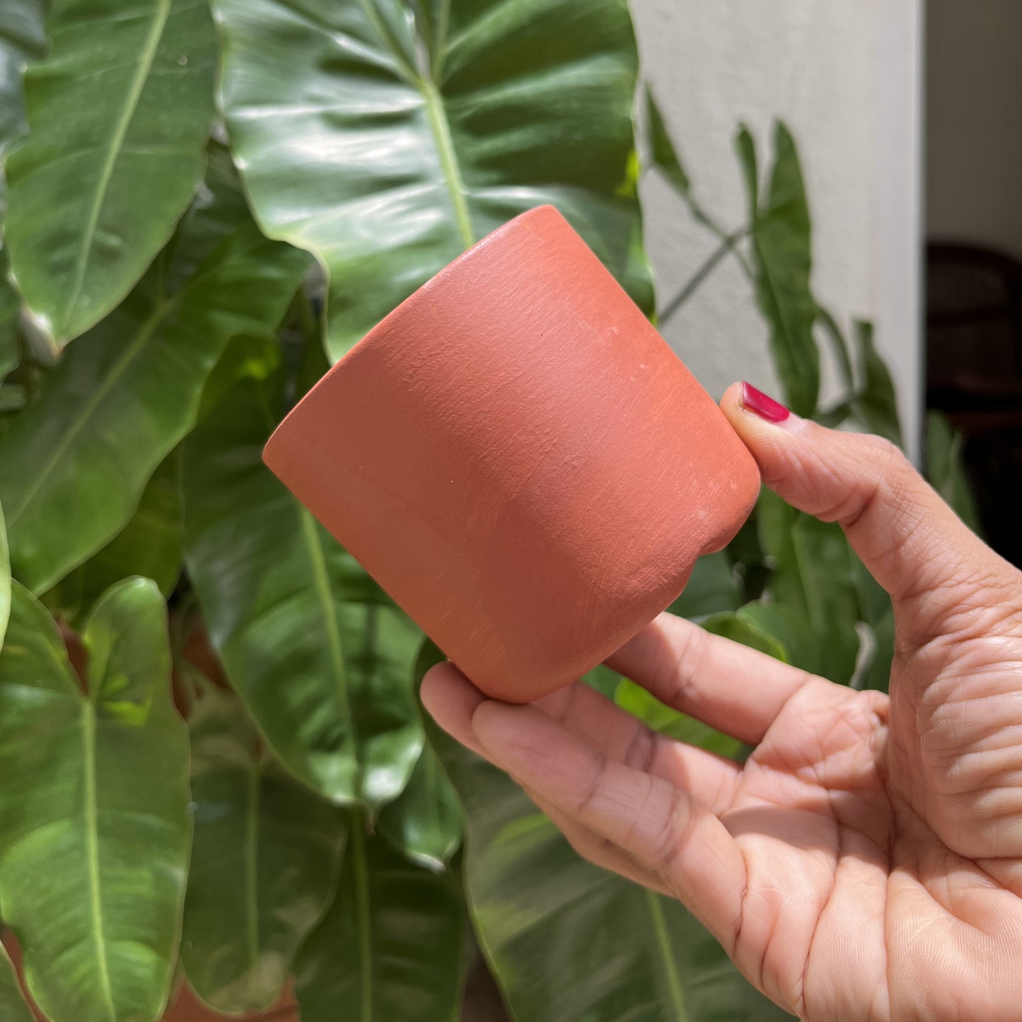 Cylinder Terracotta Planter 3"- set of 4