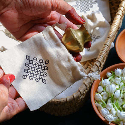 Kolam Cotton Pouches- Return Gifts