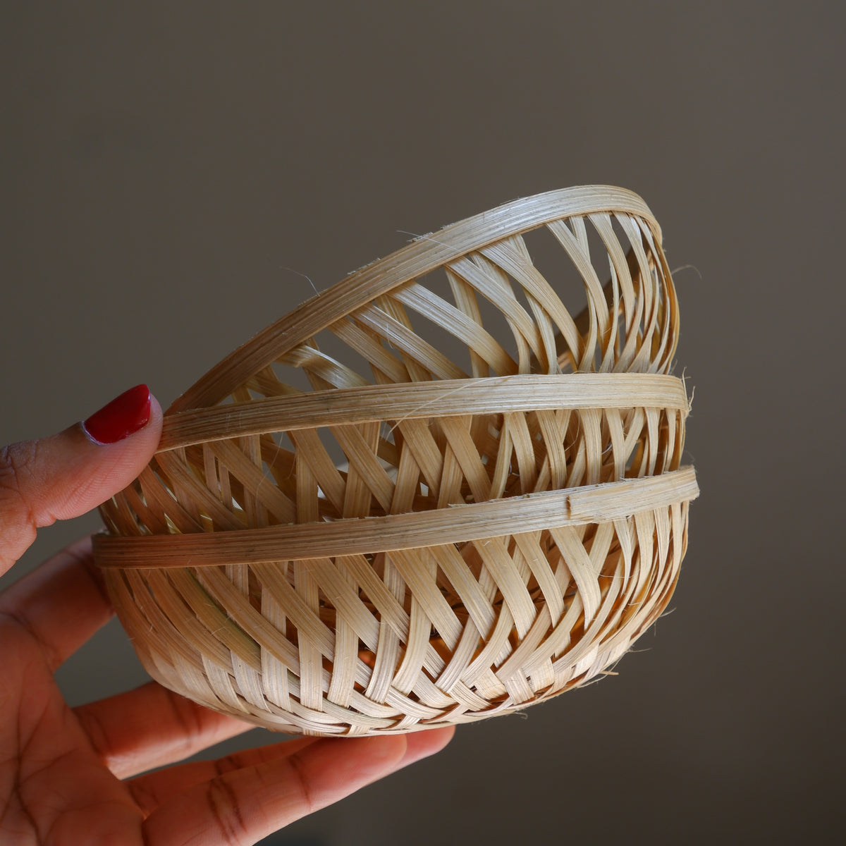 handcrafted bamboo bowls