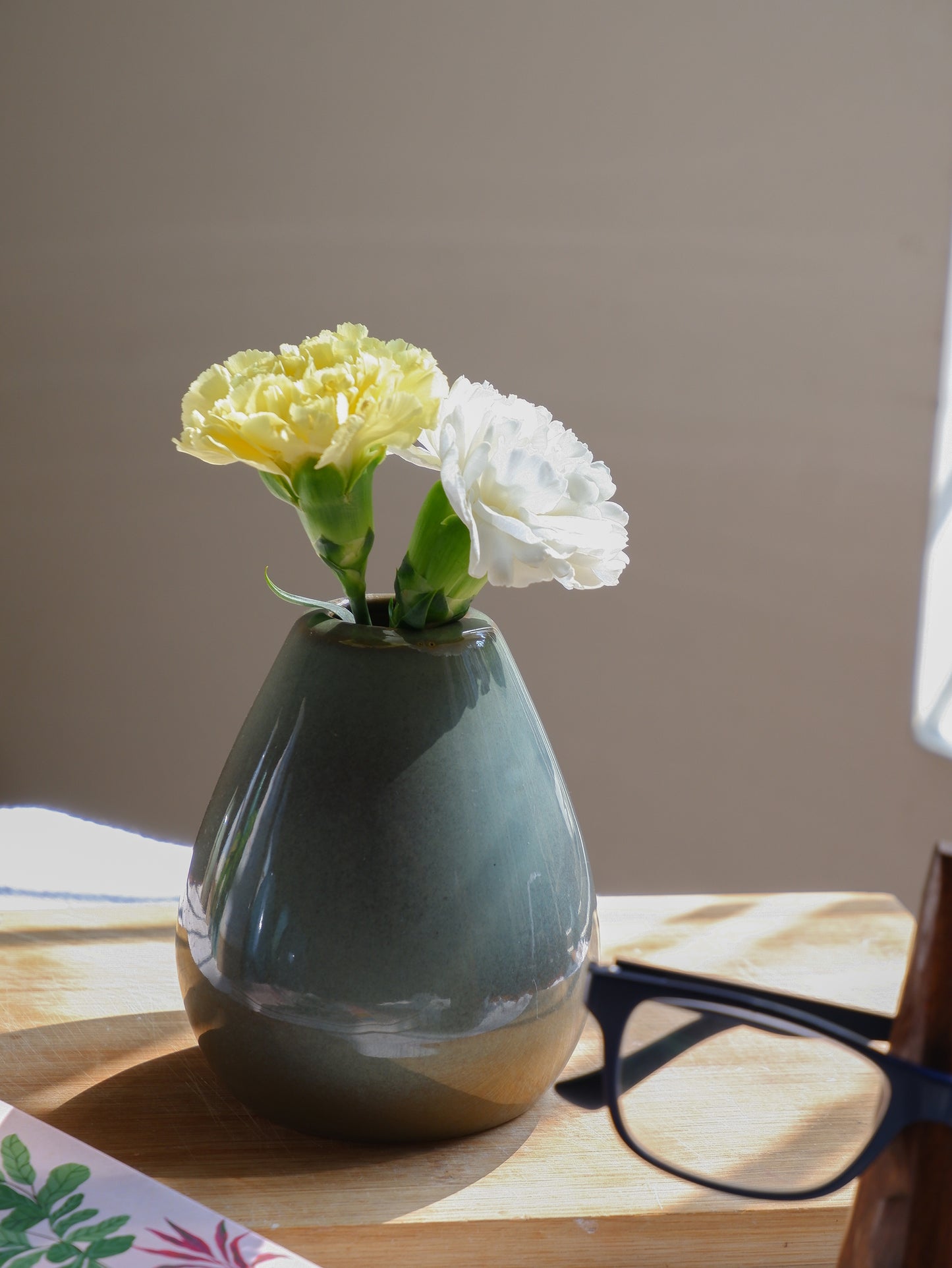 Ash Conical Ceramic Vase