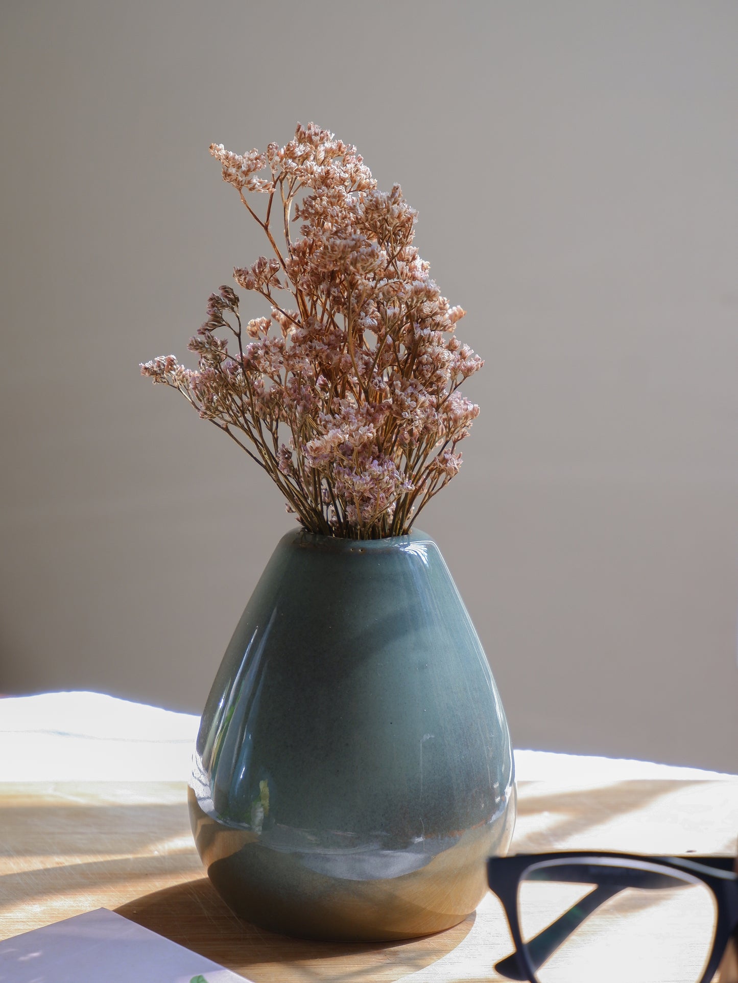 Ash Conical Ceramic Vase