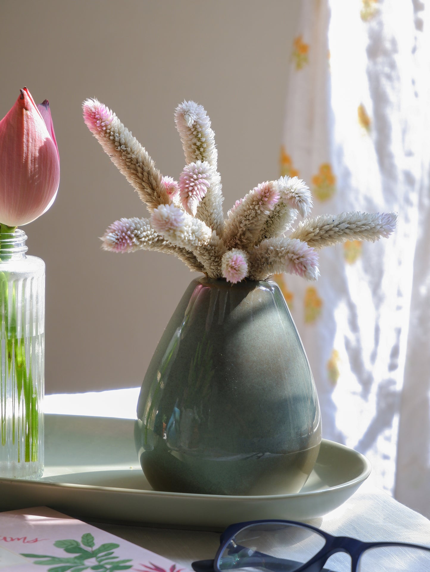 Ash Conical Ceramic Vase