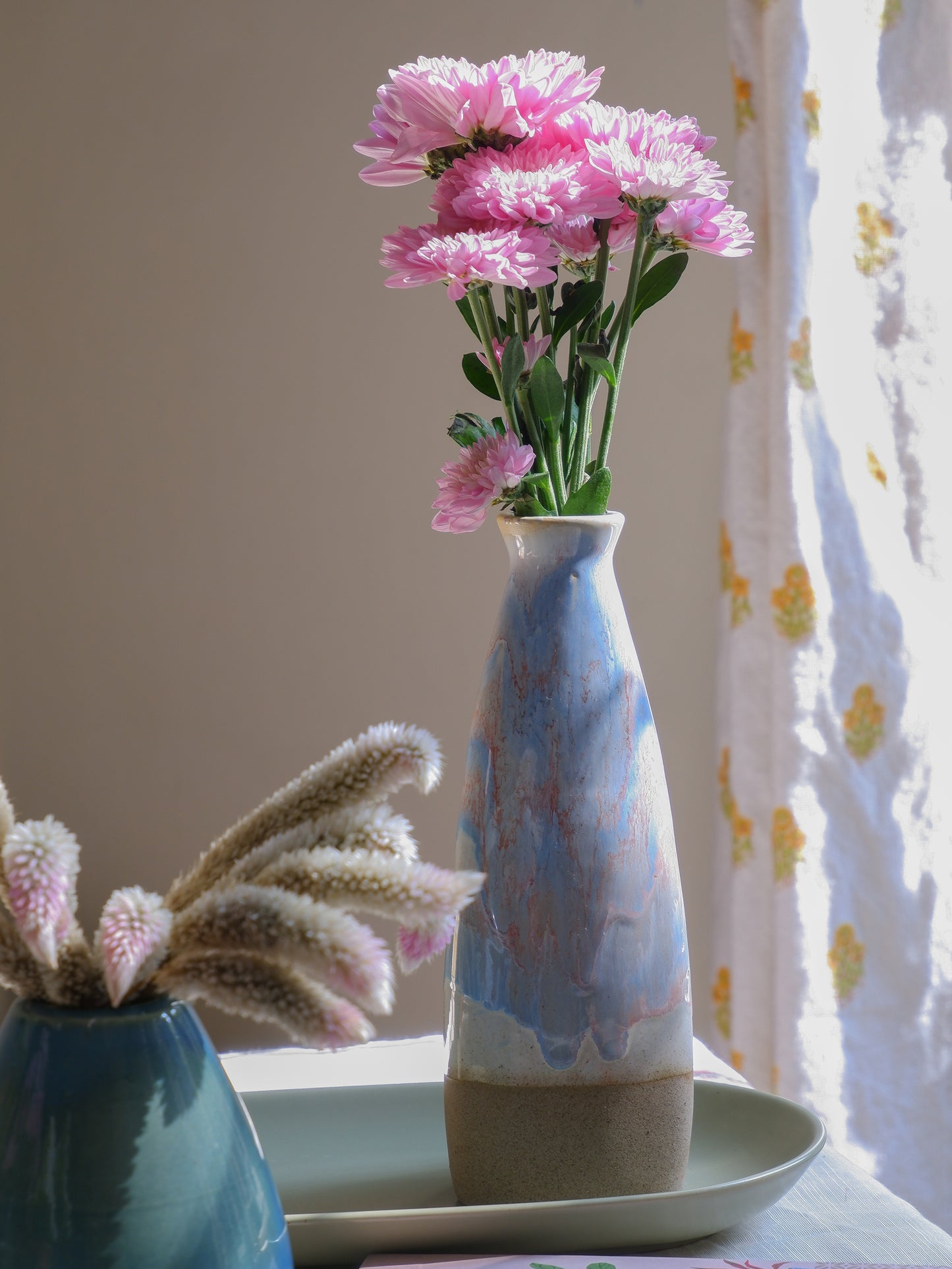 Frost Bottle Ceramic Vase