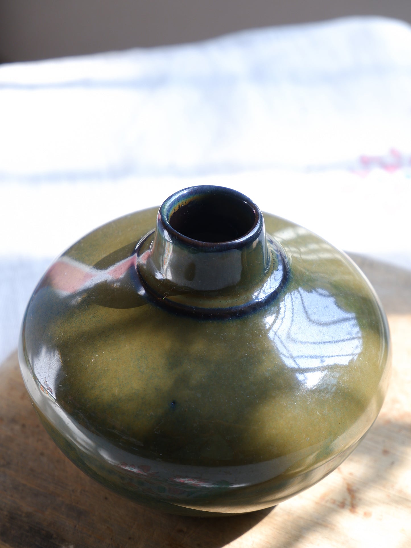 Olive Mini Ceramic Vase-2