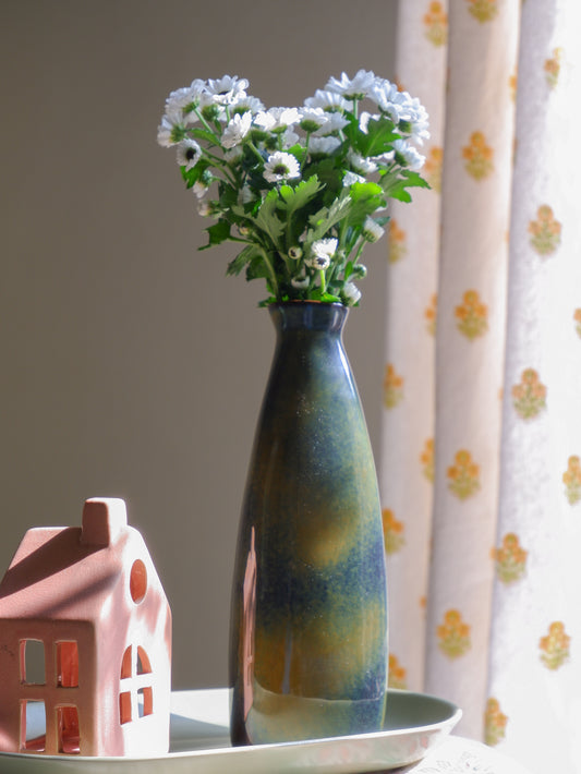 Olive Bottle Ceramic Vase