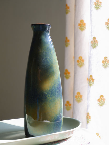 Olive Bottle Ceramic Vase