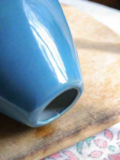 Aqua Conical Ceramic Vase- Seconds Sale