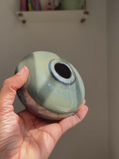 Olive Mini Ceramic Vase-1