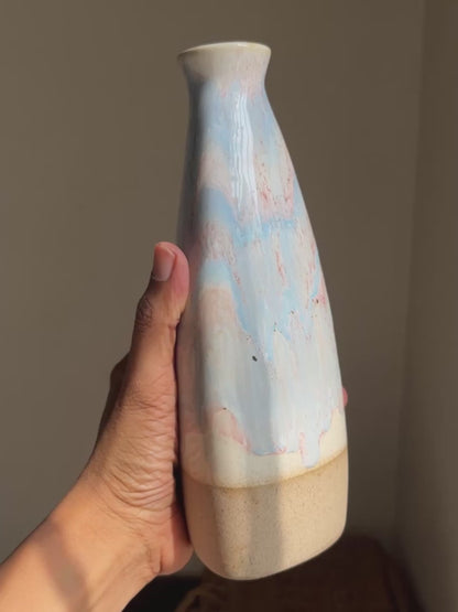 Frost Bottle Ceramic Vase